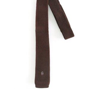 Etienne Aigner Vintage Flat/Square Bottom Cotton Knit Tie